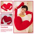 thumbnail image 5 of KAKOWELY Almohada de peluche con forma de corazón, juguete de peluche para sofá, dormitorio, decoración del hogar, 5 of 5