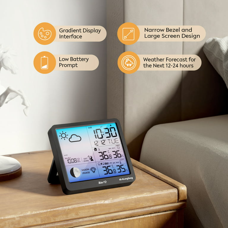 ThermoPro TP280BW 1000FT Home Weather Stations Wireless Indoor Outdoor  Thermometer, Indoor Outdoor Weather Station
