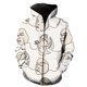 thumbnail image 1 of Sudadera con capucha y cremallera para hombre, estilo unisex, divertida, con retrato de línea abstracta, informal, gran oferta 2024, estilo Harajuku, estampado 3D., 1 of 6