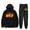 Black, variant on Ben Azelart FIRE Merch Men/Women Fall Suit Hoodies Sportswear Hooded Ankle Banded Pant Two Piece Set