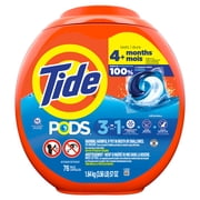 Tide PODS Laundry Detergent Soap Pacs, Original Scent, 76 Count