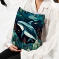 thumbnail image 6 of Whale Decorative Velvet Throw Pillow Covers for Chair - Set of 2, Unique Patterns, 16x16, 18x18, 20x20 Inches for Home Decor and Gifts, 6 of 6
