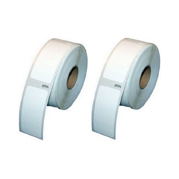 PrinterDash Compatible Replacement for Dymo White Small Multipurpose Labels (1in x 2.1in) (2/PK-500 Labels) (30336_2PK)