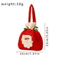 thumbnail image 3 of Odeerbi Christmas Gift Bag Brushed Cloth Candy Bag Gift Decoration Beam Drawstring Bag White, 3 of 4