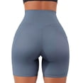 thumbnail image 5 of Gibobby Shorts Gym Mujer Shorts Biker V Lifting Butt Shorts Cintura Entrenamiento Cintura alta Mujeres Yoga Shorts(Azul, M), 5 of 5