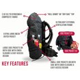 thumbnail image 3 of Vaucluse Backpack Ventilation Gear 25L Dayhike UL Framed Backpack with Mega-Pockets - Black & White, 3 of 28