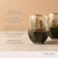 thumbnail image 3 of Twine Woodland Stemless Wine Glasses for Patio Party Gifts, 16oz Set of 2, 3 of 7