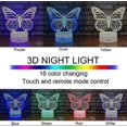 thumbnail image 2 of Butterfly Night Light, Birthday Gift For Girls 3d Illusion Lamp Kids Bedside Lamp With 16 Colors Changing Remote Control Butterfly Toys Girls Gifts, 2 of 5
