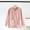 Pink, variant on FDGIU Women's Fleece Pajama Jacket‌, Oversized V-Neck Cardigan Coat with Pockets, Cozy Winter Sleepwear & Loungewear