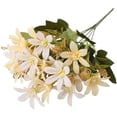 thumbnail image 2 of ERTZAE Elegant Wedding Bouquet,Multi Purpose Floral Decor,Entryway Floral Decor,Rooftop Floral Decor,Artificial Beige Lily-Like Flower Spray,13-Inch Faux Bloom for Living Room,Wedding Hall Decor, 2 of 9