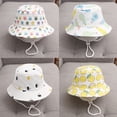 thumbnail image 4 of ZPAQI Adjustable Lovely Baby Cap Cotton Baby Girl Sun Hat Summer Outdoor Kids Children Infant Boys Girls Beach Bucket Hats, 4 of 19