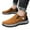 Brown, variant on Mens Hiking Slip on Loafers Waterproof Non Slip Suede Walking Climbing Driving Sneakers Fall