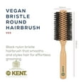 thumbnail image 3 of Kent Vegan Boar Bristle Hair Brush, Eco Friendly Round Brush and Blow Out Brush Ideal for Creating Curls, Adding Volume and Root Lift, 3 of 14