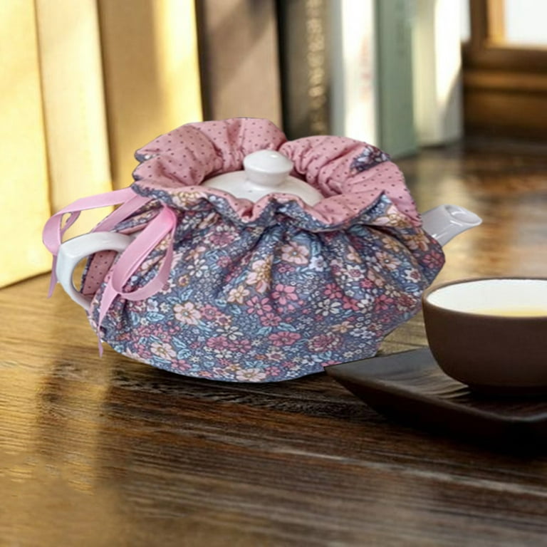 Insulated Teapot Cozy Quilted Fabric Tea Cover Thermal Tea Pot Warmer Black  Brown Dog Breed Small 