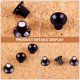 thumbnail image 4 of HEALEEP 3Ud Perillas De Control Plásticas Negras Para Guitarras Eléctricas Y Efectos, 4 of 8