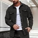 thumbnail image 1 of pstuiky Camisas casuales de manga larga para hombre, Chaqueta tipo cárdigan de manga larga con solapa y botones, color liso, para hombre, con múltiples bolsillos top de hombre xl, 1 of 5