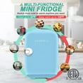 Crownful Mini Fridge 4 Liter 6 Can Portable Cooler And Warmer Personal