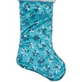 thumbnail image 4 of Northlight 20.5" Ice Palace Blue Sequin Snowflake Christmas Stocking with White Faux Fur Cuff, 4 of 6