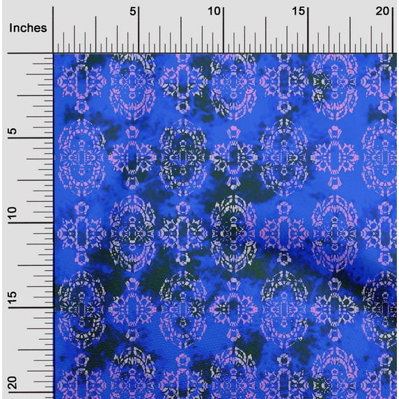 oneOone Velvet Royal Blue Fabric Batik Sewing Craft Projects Fabric Prints By Yard 58 Inch Wide
