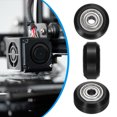 thumbnail image 3 of 4Pcs 3D Printer Wheel with 625RS Linear Bearing, 3D Printer Pom Roller Plastic Pulley Wheel for 14D Printer, Black, 3 of 5