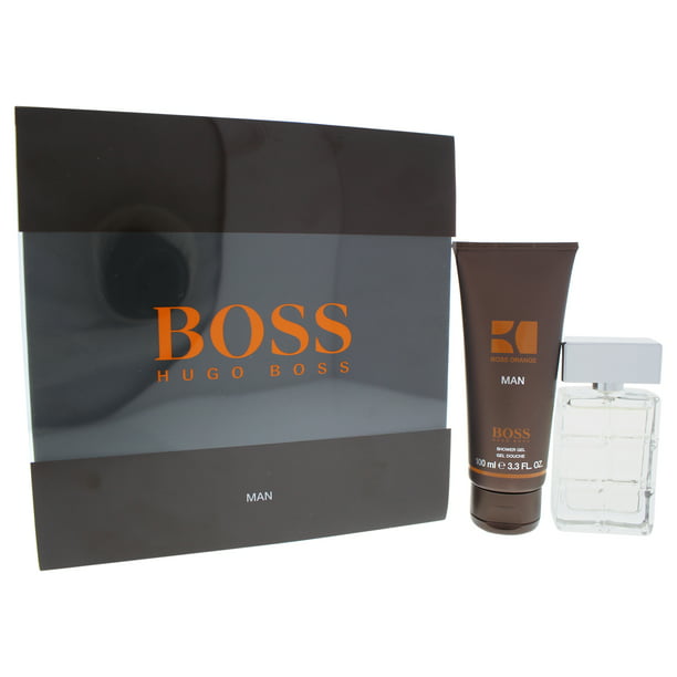 Boss Orange by Hugo Boss pour Homme - Set Cadeau de 2 Pièces 1,3 Oz EDT Spray, 3,3 Oz Gel Douche