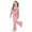 Pink, variant on Gaexia Two Piece Sets for Girls,Girls Summer Casual Outfit Short Sleeve Top and Pants With 67 Print Playful Two Piece Comfy Daily Wear Fashion Clothes,11-12 Years