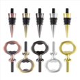 thumbnail image 3 of 10 Pcs Metal Bottle Opener & Wine Stopper Blank Stainless Steel Flat Bottle Opener Inserts Kit Beer Opener Hardware, 3 of 5