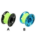 thumbnail image 3 of Scuba Diving Spool Finger Reel Dive Spools Compact Stainless Steel Fluorescent Green Dive Equipment Line Wreck Safety Rope Durable Black, 3 of 9