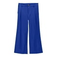 thumbnail image 5 of Y2K Pants - Girls Dress Pants Wide Leg Pants for Girls Preppy Clothes - Baggy Jeans,Boys Pants,Girls Pants,Color:Blue,Size:5-6 Years, 5 of 6