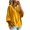 Yellow, variant on GZMOALH Women's Velvet Quarter Zip Top, Mock Neck 3/4 Sleeve Loose Fit Casual Pullover Sweatshirt