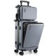 thumbnail image 1 of Equipaje de mano TRAVELARIM 22 gris con bolsa de cosméticos de 55 cm, 1 of 9