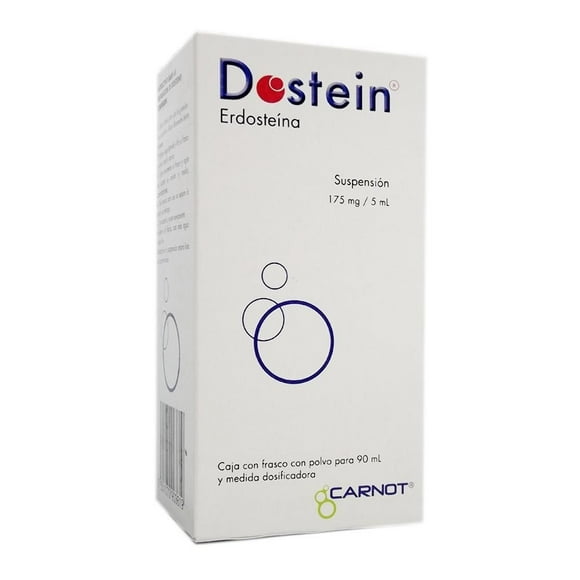 Erdosteína Dostein 175 mg / 5 ml suspensión oral