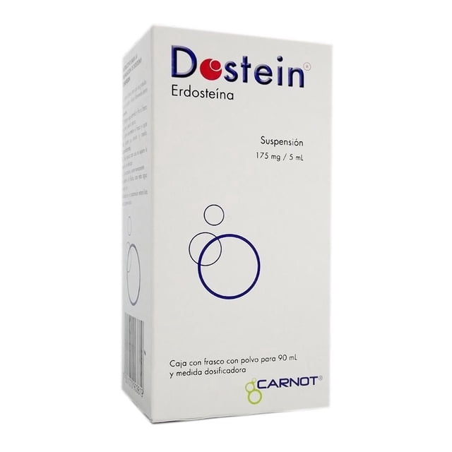 Erdosteína Dostein 175 mg / 5 ml suspensión oral