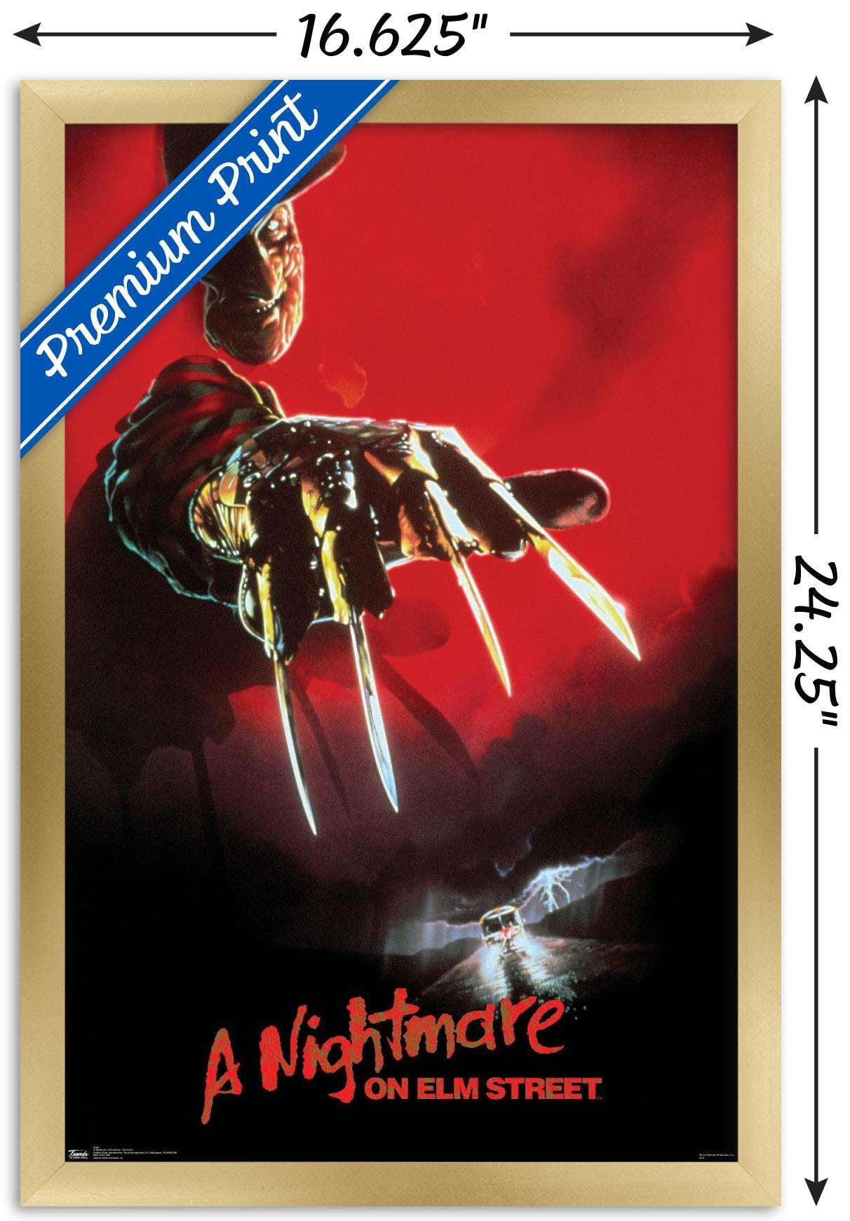 A Nightmare On Elm Street - One Sheet Wall Poster, 14.725" x 22.375", Framed