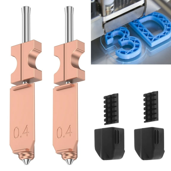 2Pcs Assembled Hotend Kit for AD5X FDM Quick Detachable Hotend Nozzle Kit with Silicone Cover and Brushes for Quick Printing