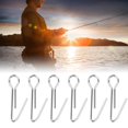 thumbnail image 4 of Fish Hook100PCS/Bag Stainless Steel Fish Stainless Steel Fishing Pin Fishing Tackle Tool Streamlined Design, 4 of 5