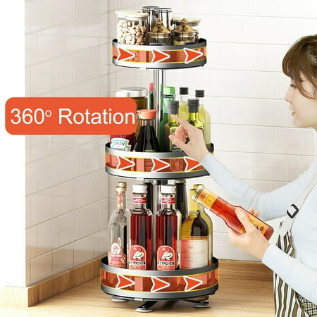

Mittory This 360° Rotating Storage Rack Suitable For Kitchen And Household Usage As It S