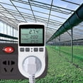 thumbnail image 5 of Termostato de refrigeración digital/calefacción, controlador de temperatura Lcd, 230v para controlador de temperatura de granja de invernadero/termostato de terrario (enchufe), 5 of 5