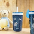 thumbnail image 2 of Zak Designs 12oz and 15oz 2-Pack Straw Tumbler Stainless Steel and Plastic with Additional Straw Leakproof and Perfect for Kids, Disney Mickey Mouse, 2 of 8
