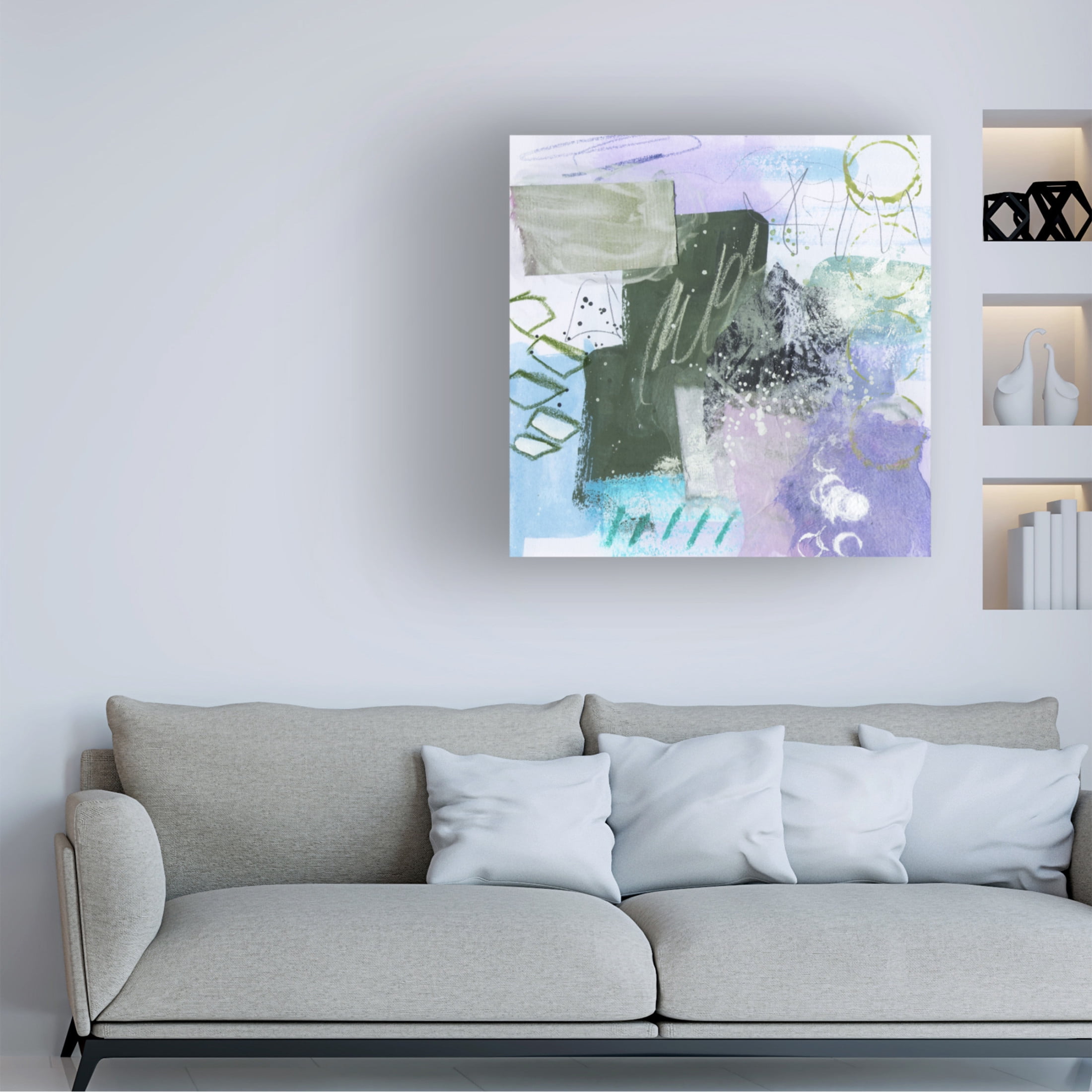 Trademark Fine Art Melissa Wang  Snow Petal IV Canvas Wall Art