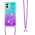 thumbnail image 3 of Funda para Motorola MOTO G Play 4G 2024 Brillantina Líquida Divertida Reluciente y con Cristales en Movimiento Cuerpo Cruzado con Cordón Ajustable, 3 of 5
