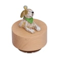thumbnail image 1 of Caja de música de animales de madera ANGGREK redonda portátil DIY para decoración de muebles para regalos de vacaciones, 1 of 8