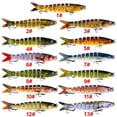 thumbnail image 4 of Tienda de artículos de pesca, cebo de pesca multisección, cebo Luya de 13,5 cm/19 g, cebo duro, cebo falso biónico, equipo de pesca, 4 of 5