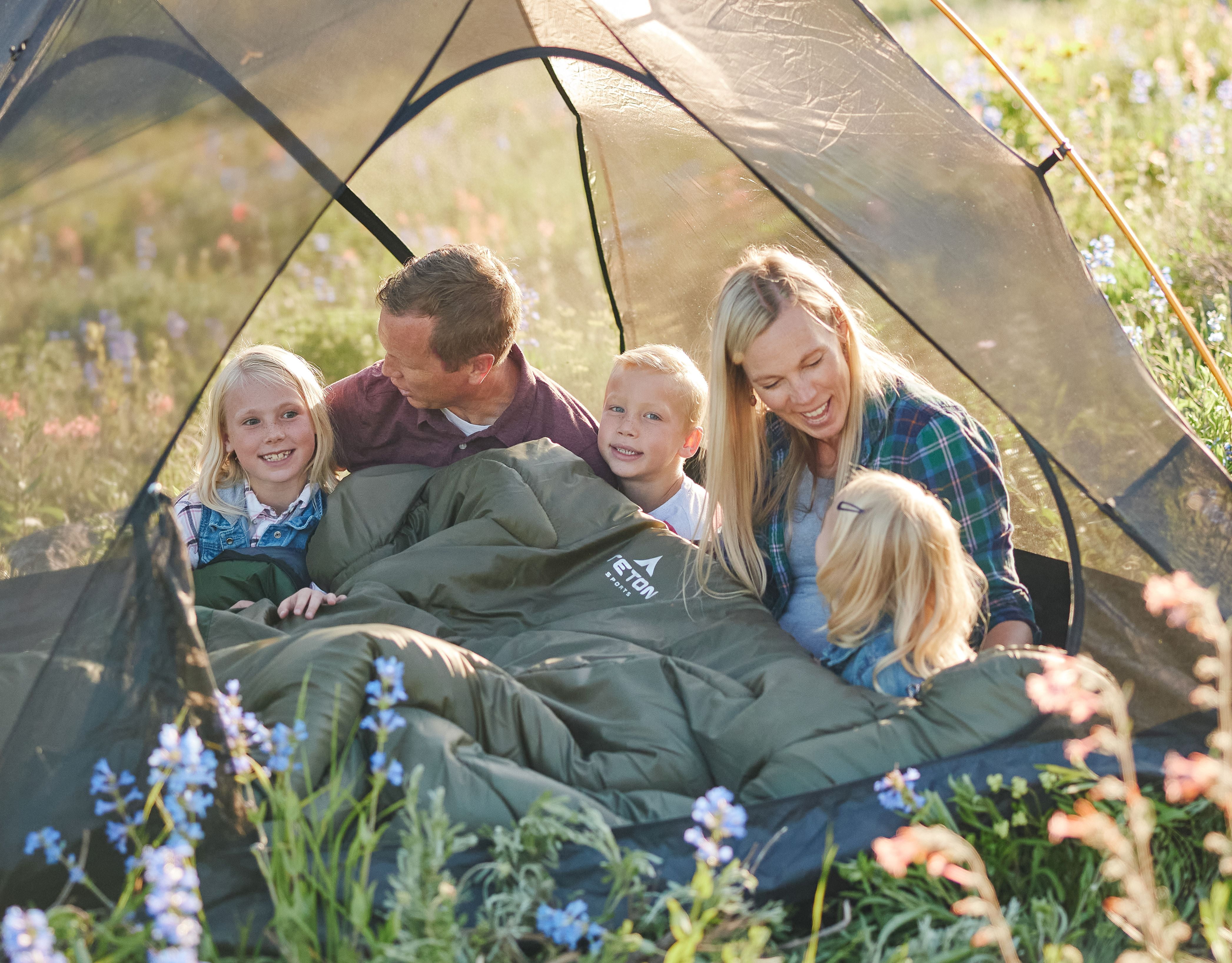 Teton Celsius XL Sleeping Bag – Cold Weather 20*F, All-Season Camping Gear with Mummy Hood, Draft Tubes & Compression Sack – Fits Adults up to 6'6", Ivy Green