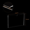 thumbnail image 3 of Soporte de señal de acrílico transparente Uxcell marco horizontal para documentos 5x7 pulgadas con cinta adhesiva para el hogar, oficina paquete de 2, 3 of 4
