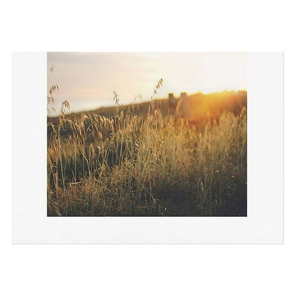 Society6 Ninasclicks Golden Beach vegetation at sunset 8" x 10" Art Print and Hanger