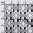 thumbnail image 1 of oneOone Georgette Viscose Fabric Geometric Kasuri Printed Craft Fabric BTY 42 Inch Wide, 1 of 4
