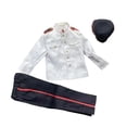 thumbnail image 4 of Figura de acción a escala 1:6, ropa, uniforme de soldado, traje de cosplay, mini abrigo, pantalones, sombrero, modelo de muñeca, para cuerpo, 4 of 9