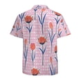 thumbnail image 3 of High Quality Hawaiian Shirts for Men Short Sleeve Aloha Beach Shirt Floral Summer Casual Button Down Shirts Blouses RIULED, 3 of 7