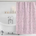 thumbnail image 3 of Pink Branches Shower Curtain, Waterproof Shower Curtains for Bathroom, Vintage Art Farmhouse Washable Fabric Bathtub Curtain Set Bath Decor with 12 Hooks Standard 72"x72", 3 of 8